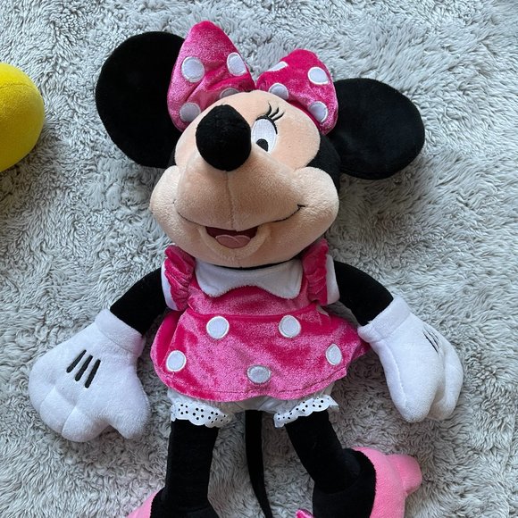 Disney Minnie Mouse Plush Pink Medium 18'' - Picture 2 of 11
